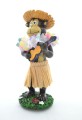 Ręcznie malowana laleczka Hula Doll – figurka hawajska z napisem