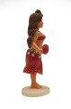Ręcznie malowana laleczka Hula Doll – figurka hawajska z napisem