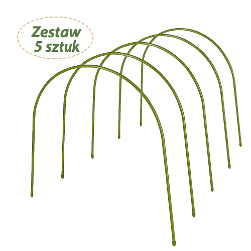 Mini tunel ogrodowy z siatką ochronną na łukach 75 cm, osłona roślin na grządce.