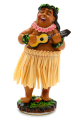 Ręcznie malowana laleczka Hula Doll – figurka hawajska z napisem Made in China