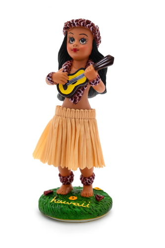 Hula Doll- laleczka hawajska na deskę rozdzielczą auta Ukulele girl