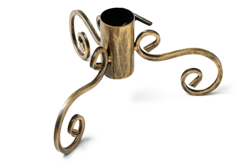 złoty stojak na choinkę