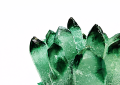 Naturalny fluoryt zielony szczotka – detal kryształów