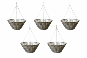 Hanging flower pots  21B035 PE x 5 pcs