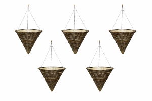 Hanging flower pots  23A1203N x 5 pcs