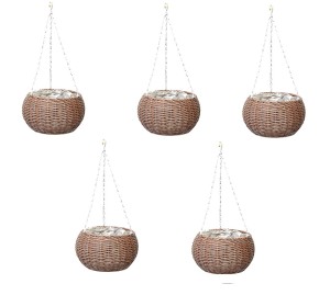 Hanging flower pots 63-1159 PE x 5 pcs