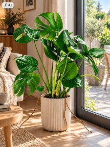 Monstera Deliciosa  duża roślina doniczkowa zielona do domu P17