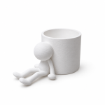 Osłonka na doniczkę z ludzikiem Leniuch 6 cm mini doniczka druk 3D 