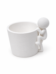  Osłonka na doniczkę z ludzikiem Wspinacz 6 cm mini doniczka 