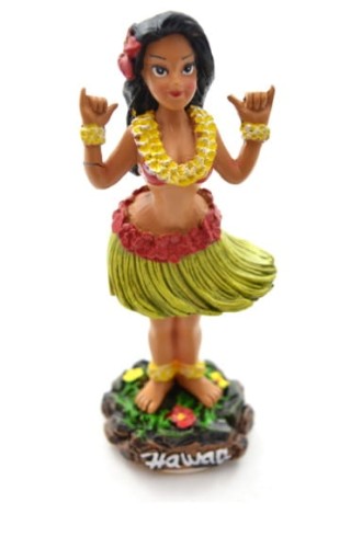 HULA DOLL Shaka Wahine laleczka hawajska na deskę rozdzielczą auta
