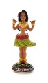 Ręcznie malowana laleczka Hula Doll – figurka hawajska z napisem