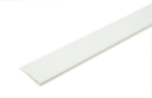 PVC COVER RAIL, WHITE, 1m x 3